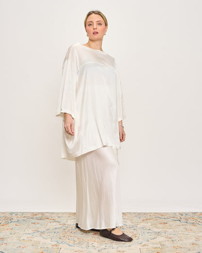 Maxi Viscose Satin Tunic