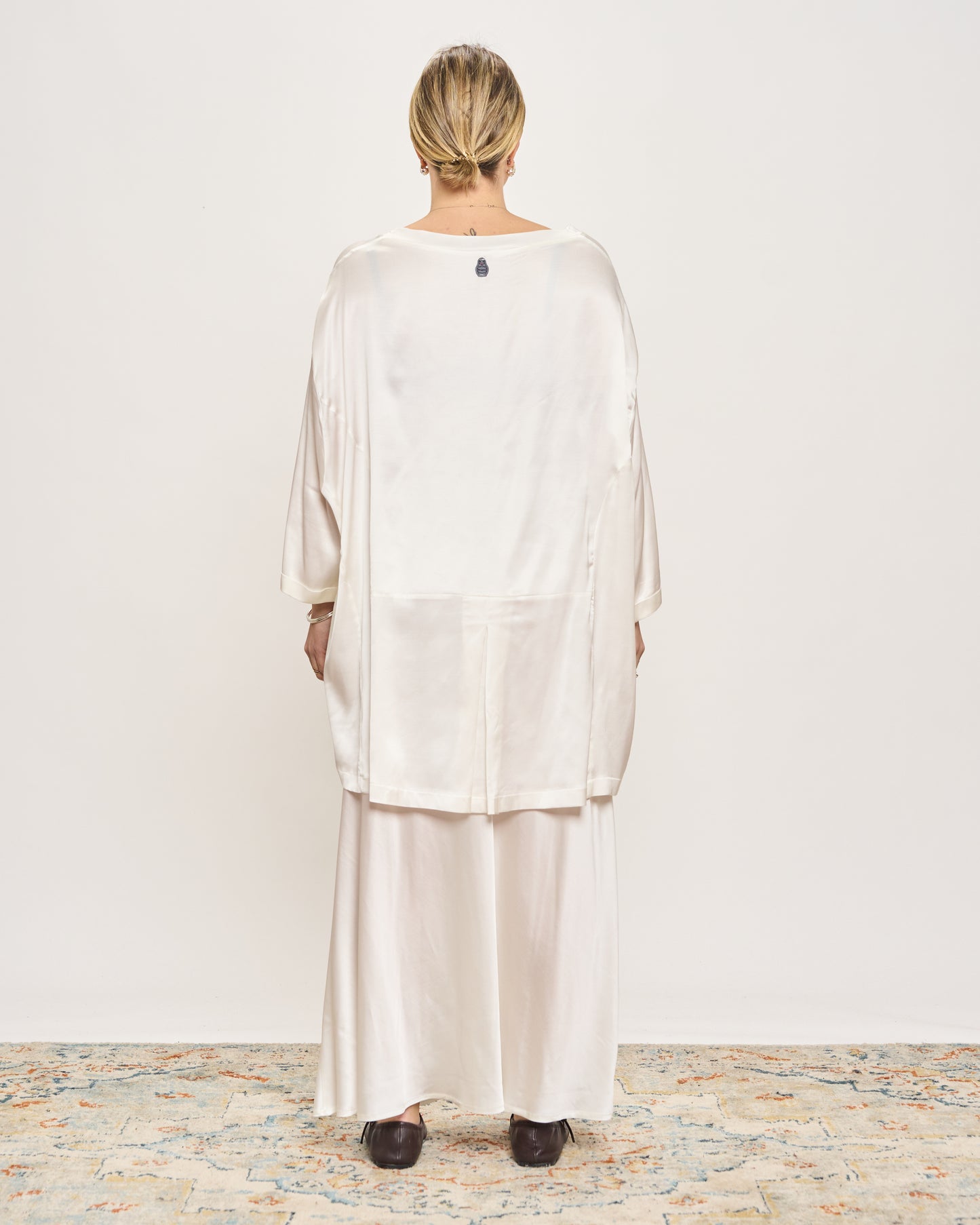 Maxi Viscose Satin Tunic