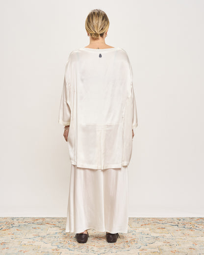 Maxi Viscose Satin Tunic