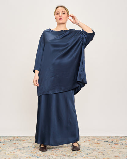 Maxi Viscose Satin Tunic