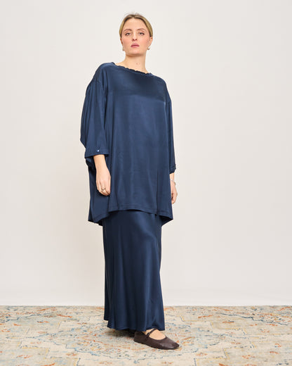 Maxi Viscose Satin Tunic