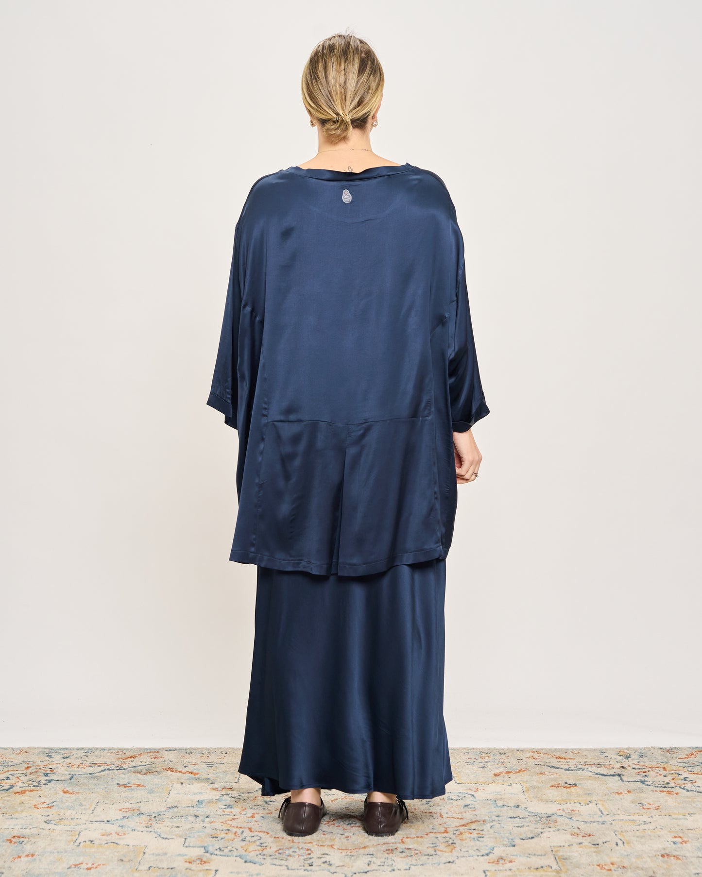 Maxi Viscose Satin Tunic