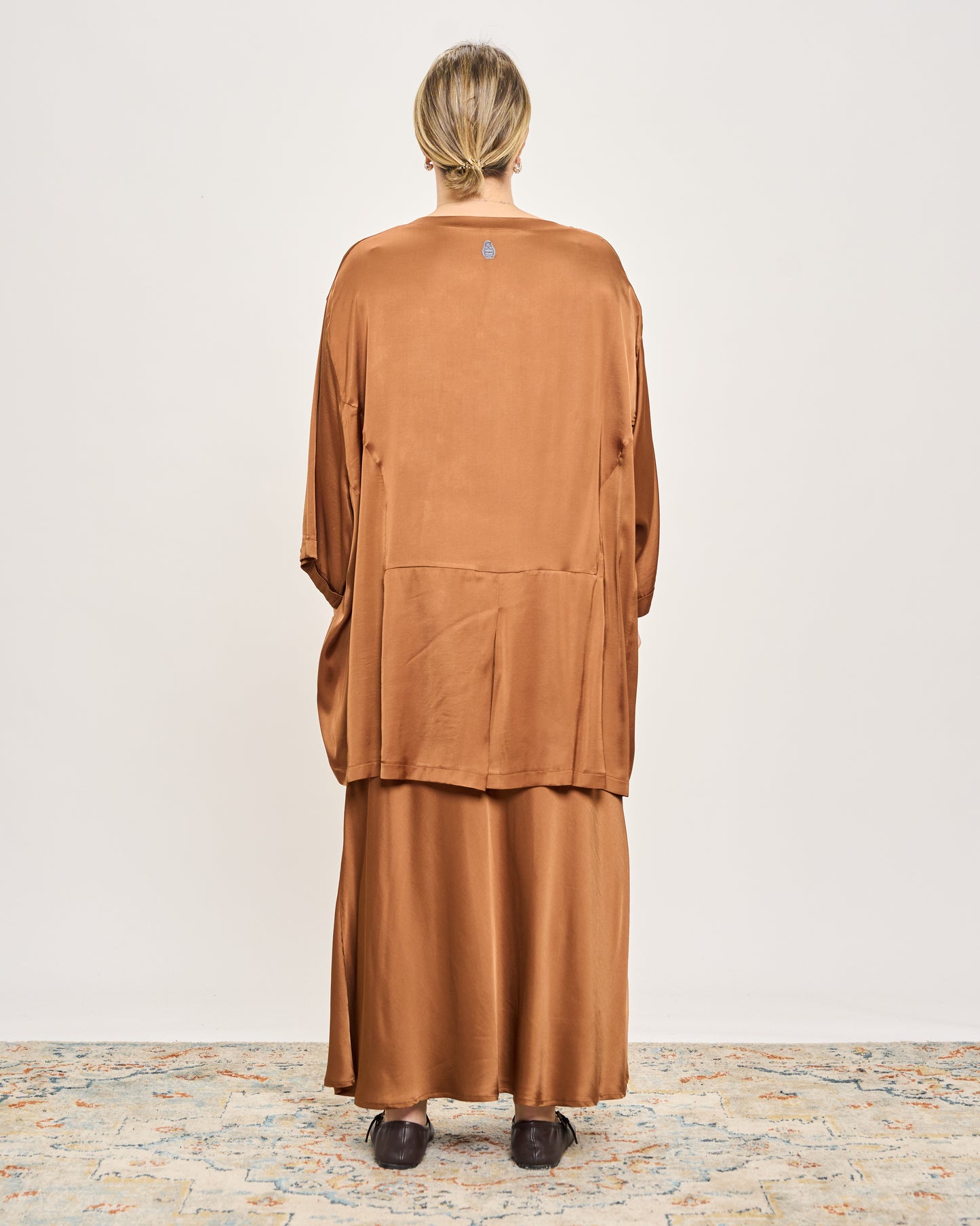 Maxi Viscose Satin Tunic