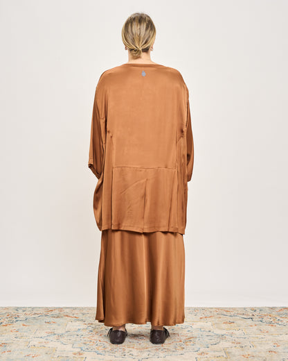 Maxi Viscose Satin Tunic