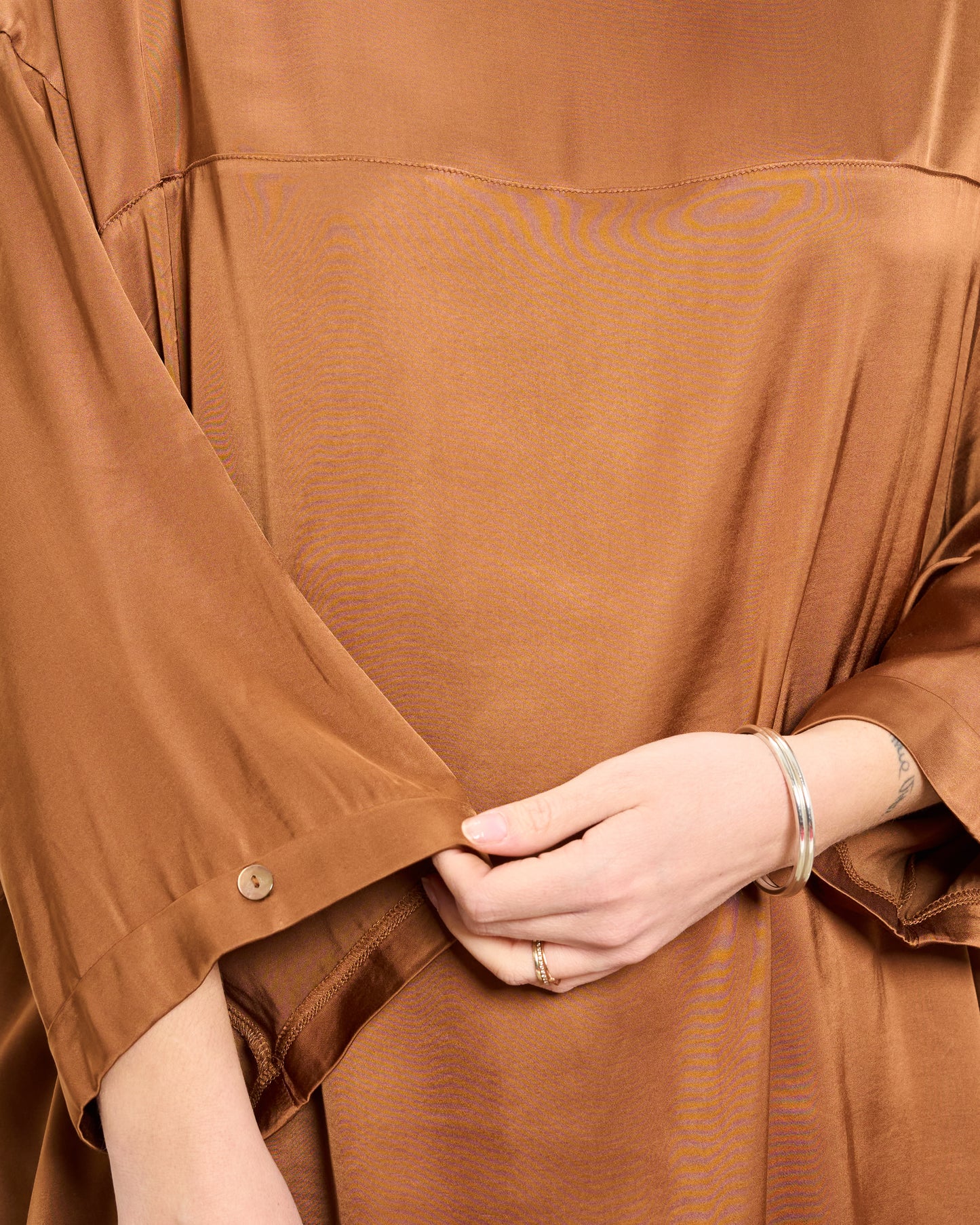 Maxi Viscose Satin Tunic