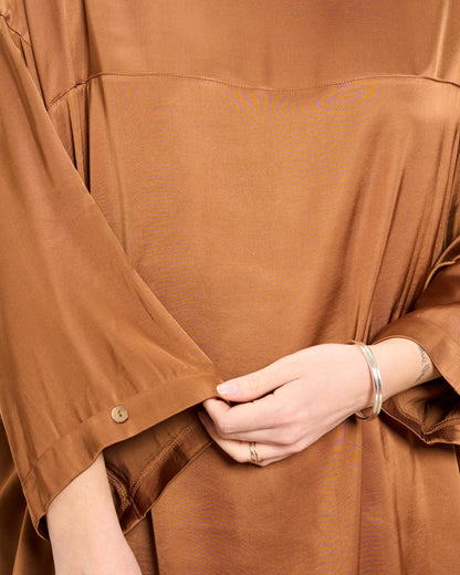 Maxi Viscose Satin Tunic