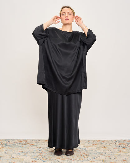 Maxi Viscose Satin Tunic