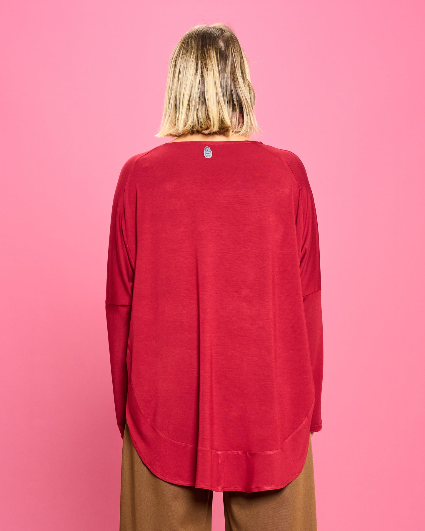 Maxi Maglia Rotonda Bordata