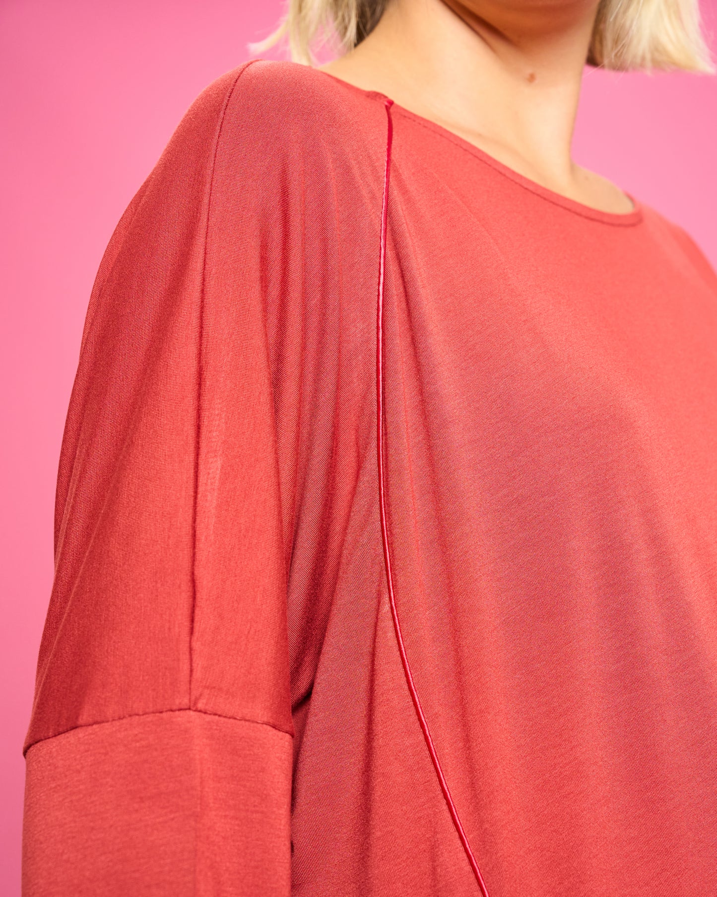 Maxi Maglia Rotonda Bordata