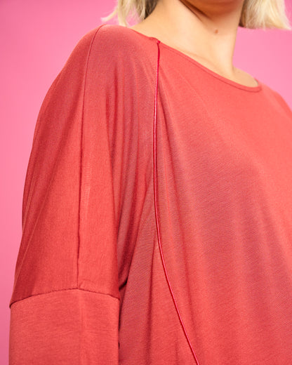 Maxi Maglia Rotonda Bordata