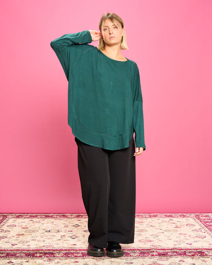 Maxi Maglia Rotonda Bordata