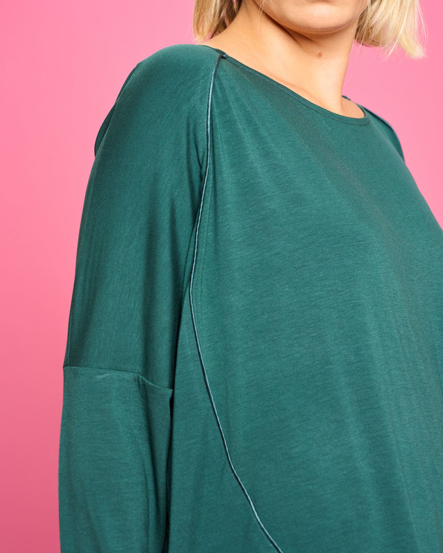 Maxi Maglia Rotonda Bordata