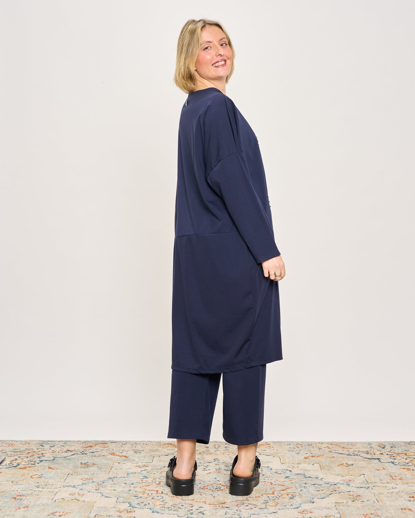 Short Dress with Pleated Detail