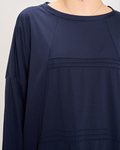 Short Dress with Pleated Detail