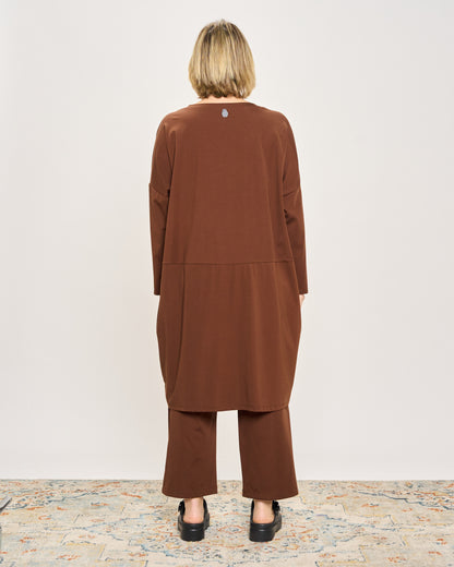 Short Dress with Pleated Detail