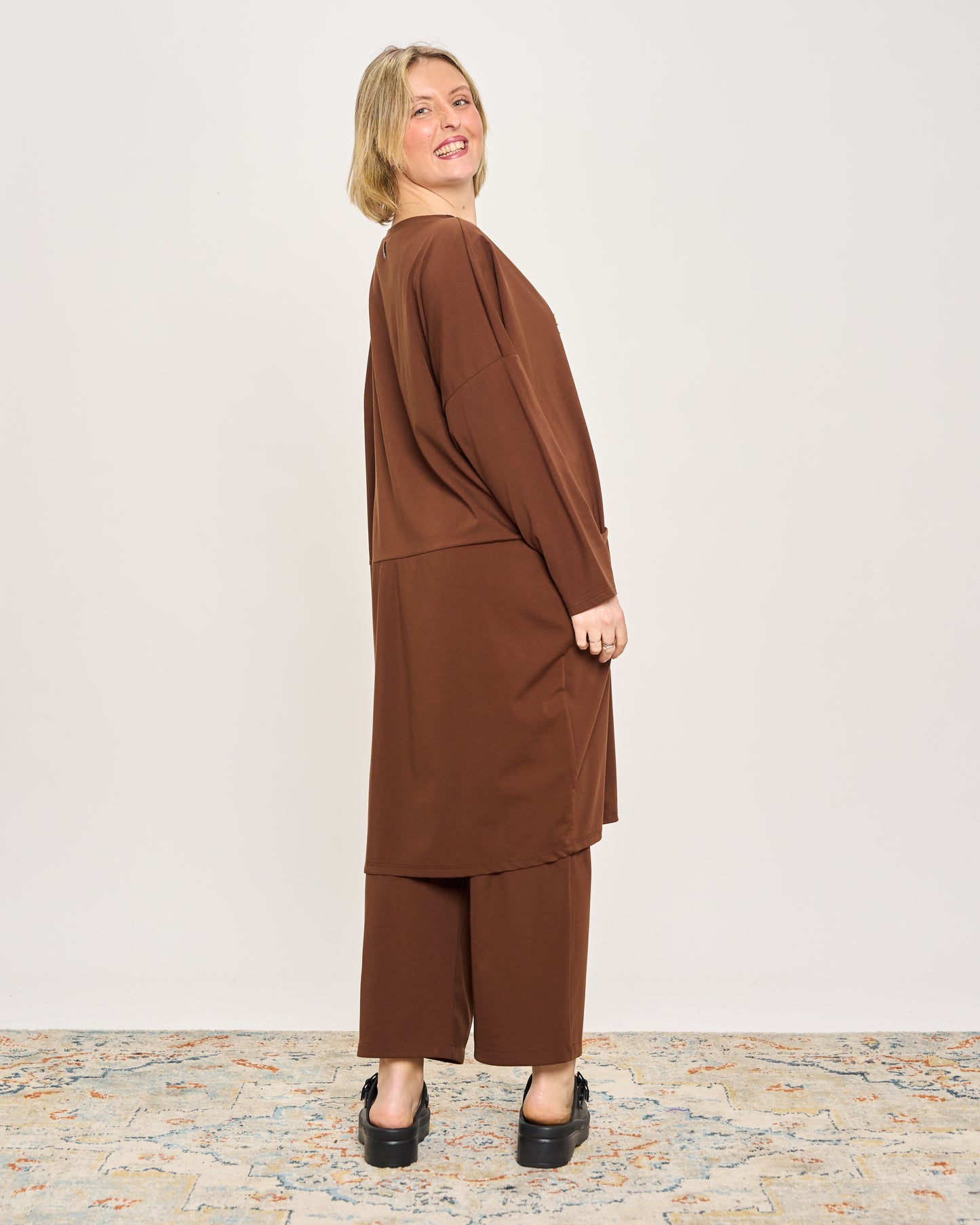 Short Dress with Pleated Detail