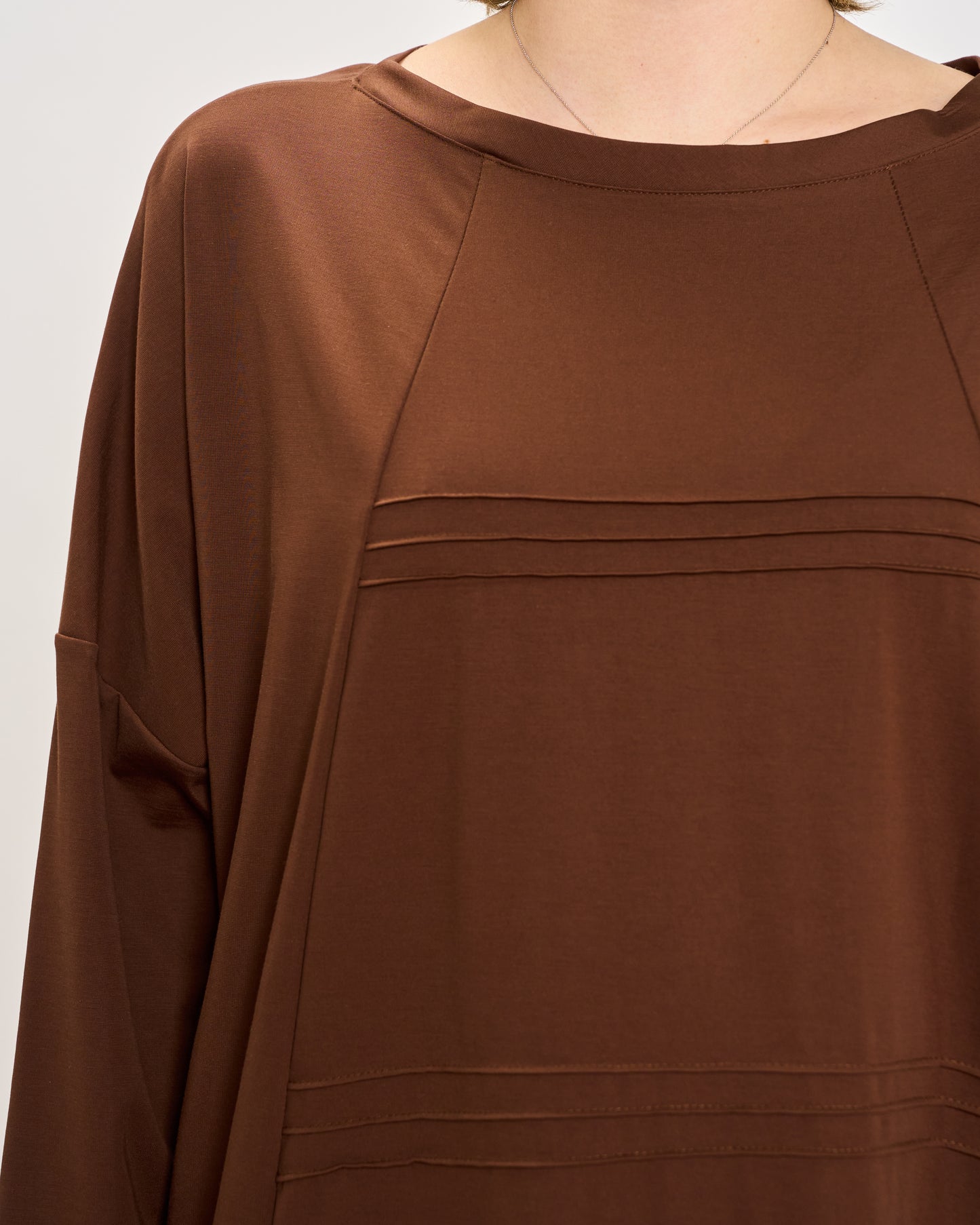 Short Dress with Pleated Detail