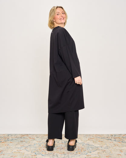 Short Dress with Pleated Detail