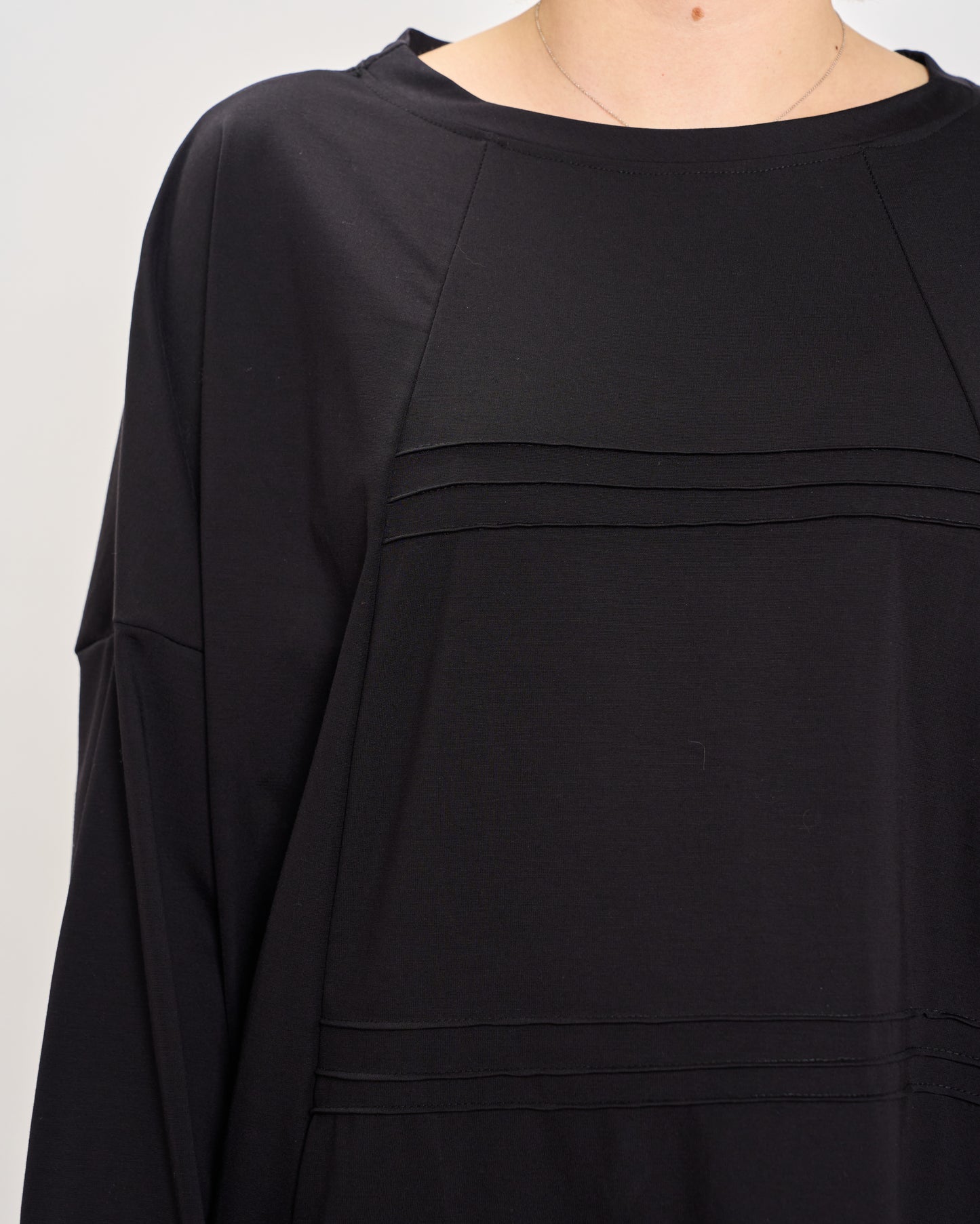 Short Dress with Pleated Detail