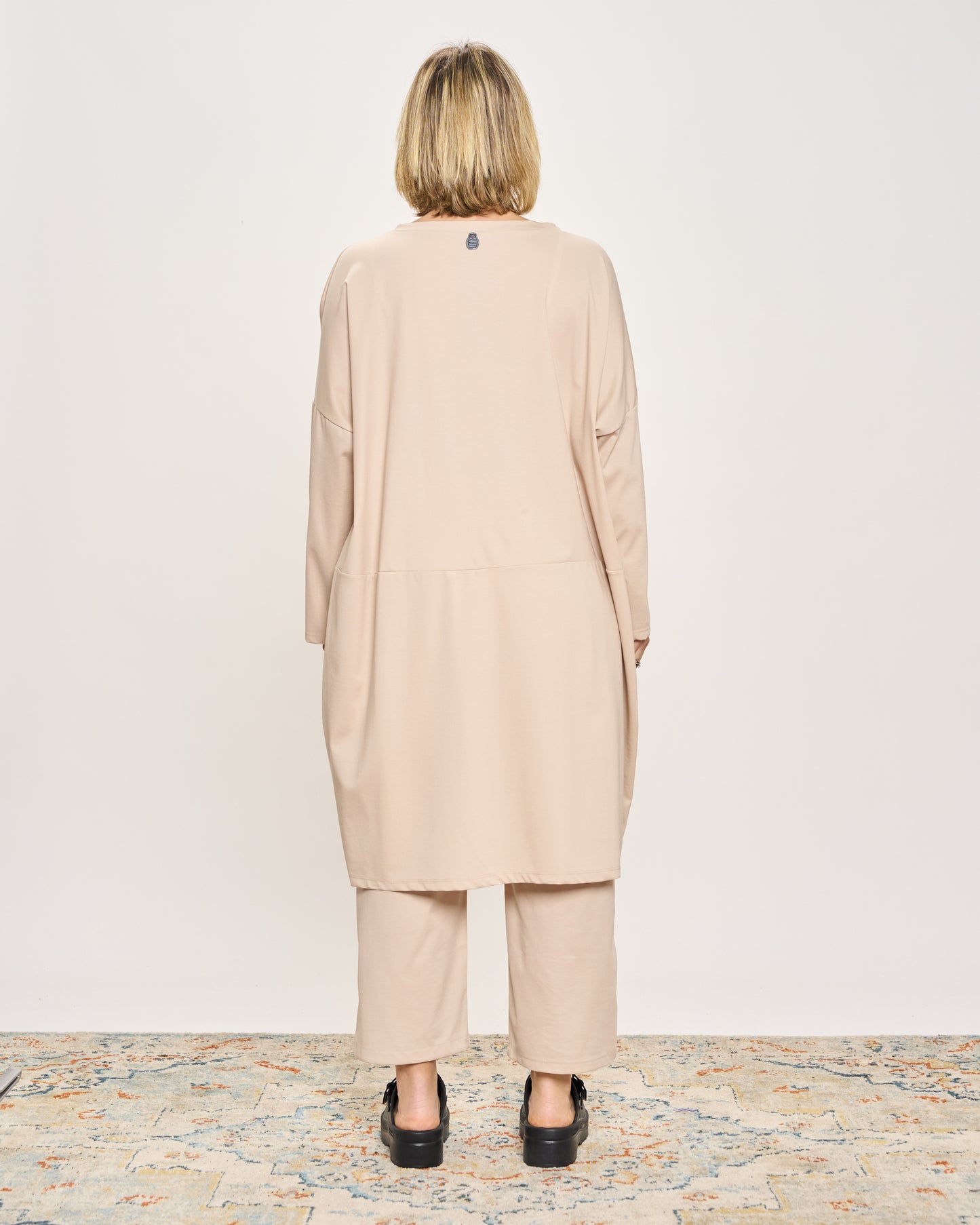 Short Dress with Pleated Detail