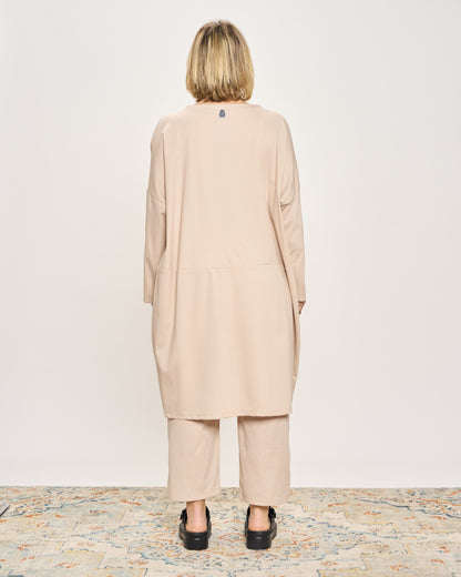 Short Dress with Pleated Detail