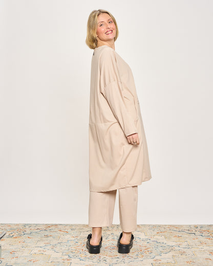 Short Dress with Pleated Detail