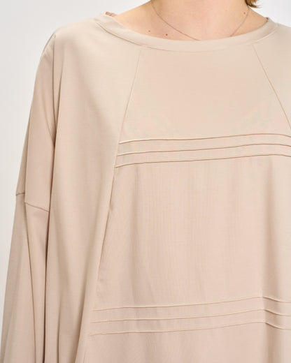 Short Dress with Pleated Detail