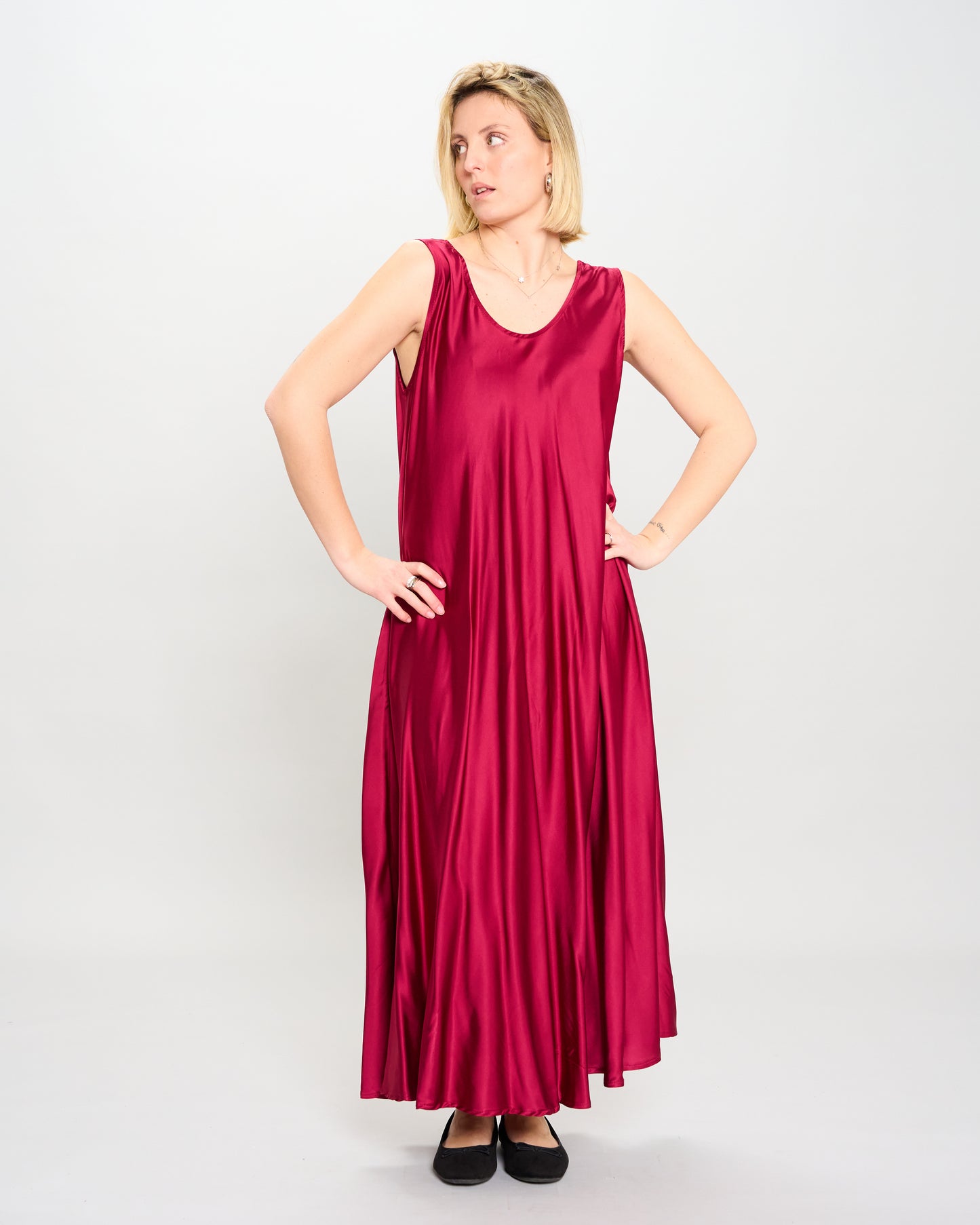 Abito Sottoveste in Raso