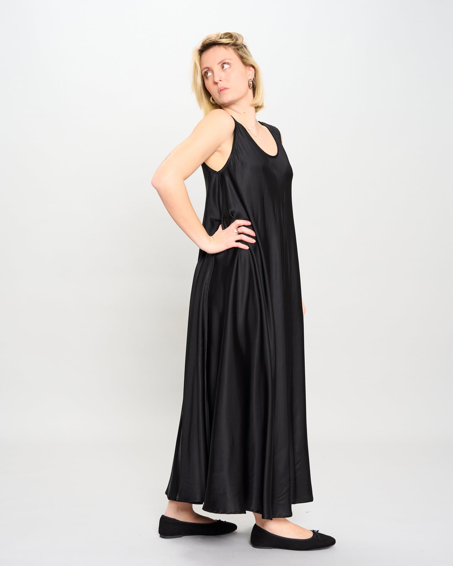Abito Sottoveste in Raso