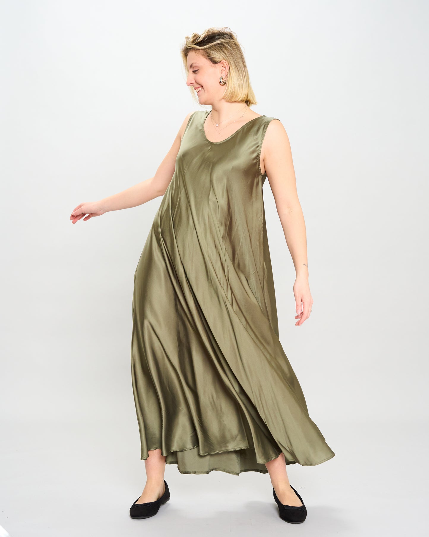 Abito Sottoveste in Raso
