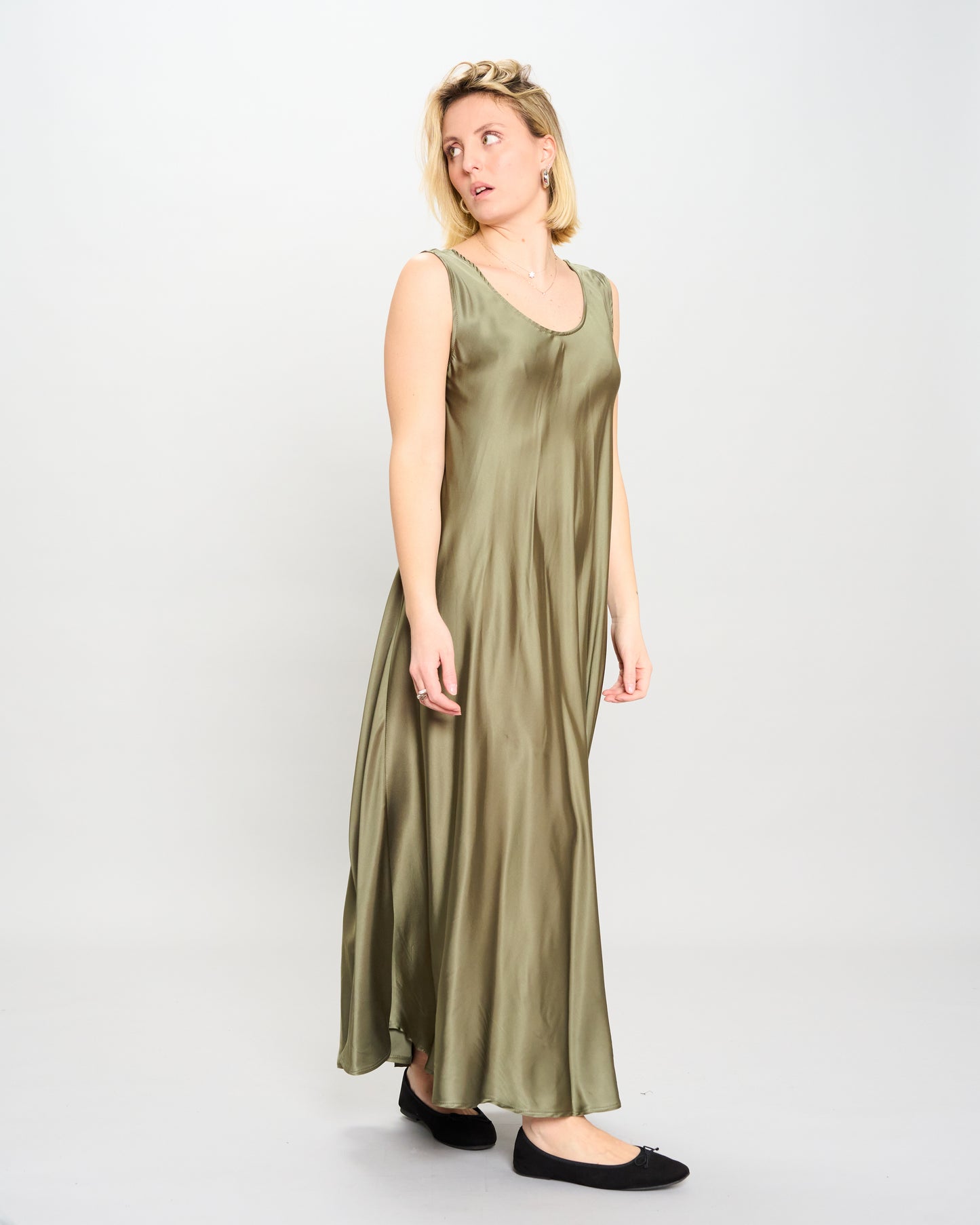 Abito Sottoveste in Raso