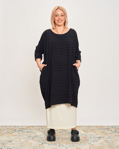 Maxi Abito in Tessuto Goffrato