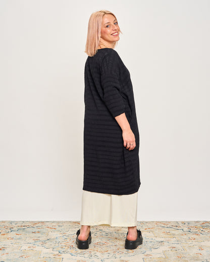Maxi Abito in Tessuto Goffrato