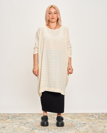 Maxi Abito in Tessuto Goffrato