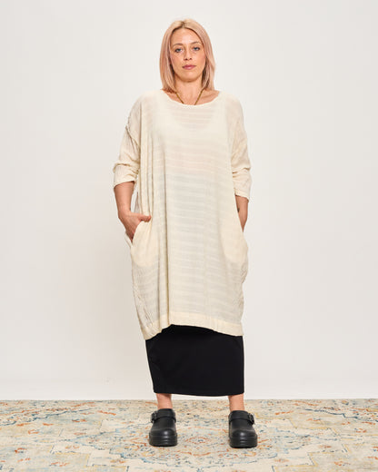 Maxi Abito in Tessuto Goffrato