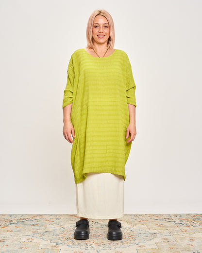 Maxi Abito in Tessuto Goffrato