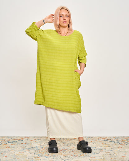 Maxi Abito in Tessuto Goffrato