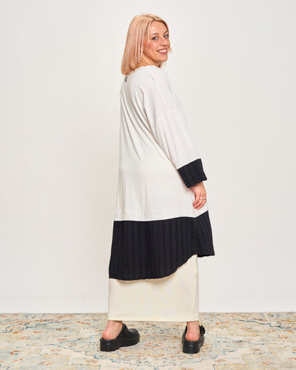 Oversized Sweatshirt with Embossed Appliqués