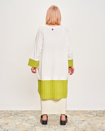 Oversized Sweatshirt with Embossed Appliqués