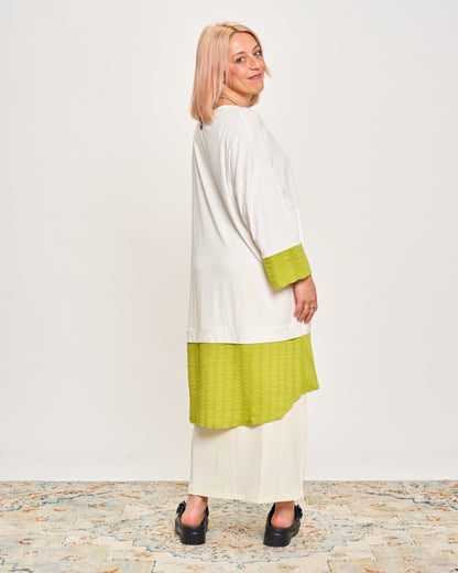Oversized Sweatshirt with Embossed Appliqués