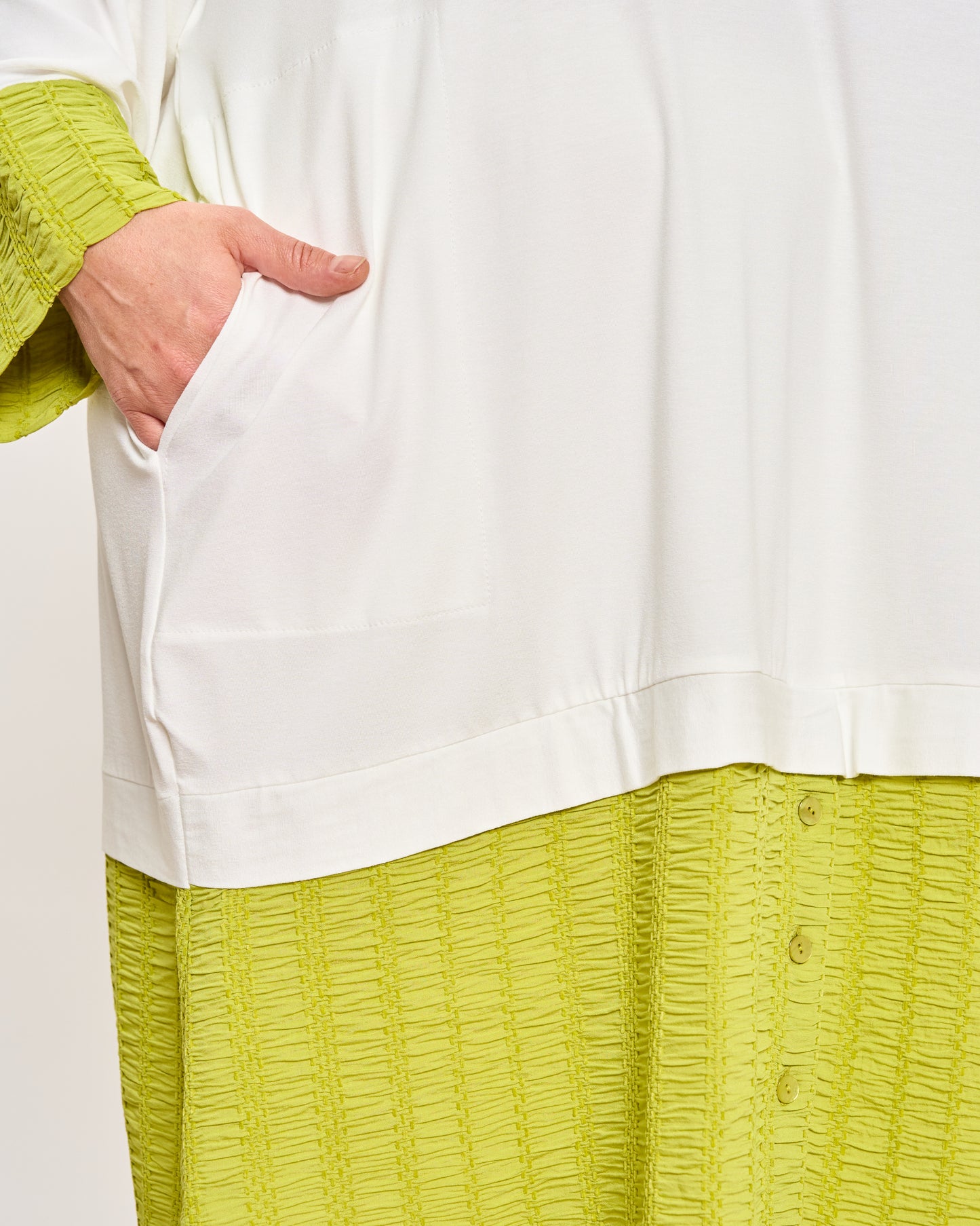 Oversized Sweatshirt with Embossed Appliqués
