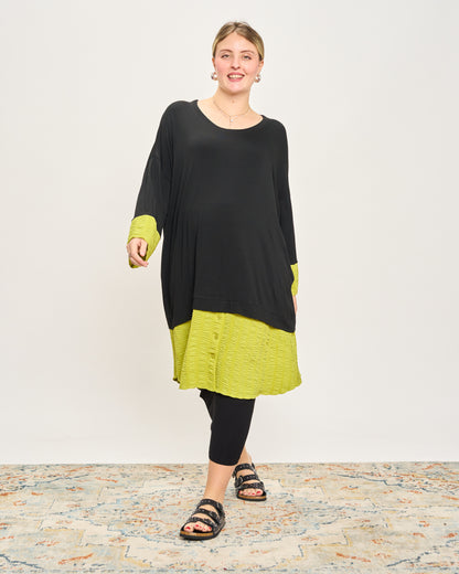 Oversized Sweatshirt with Embossed Appliqués