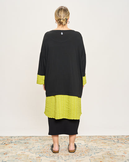 Oversized Sweatshirt with Embossed Appliqués