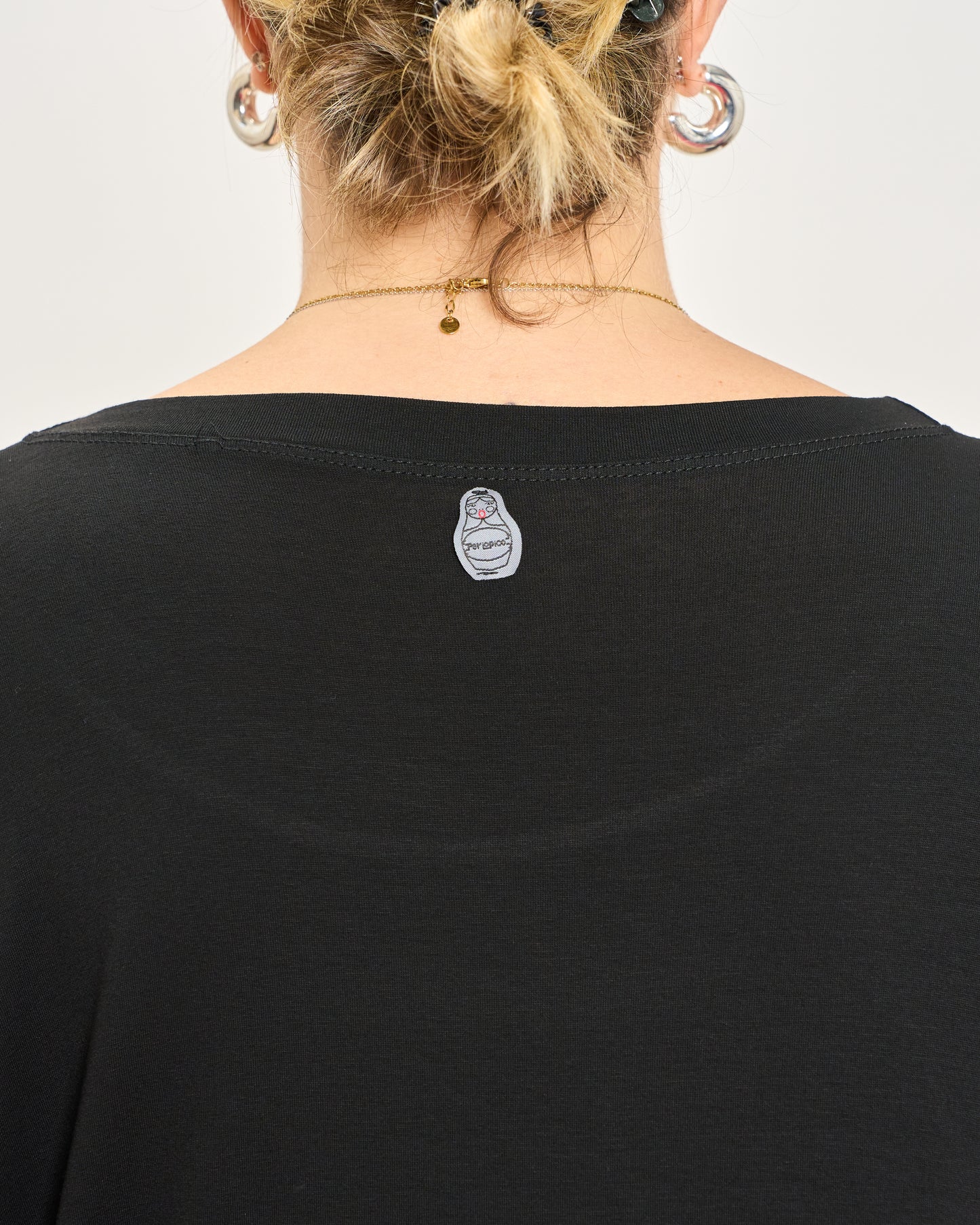 Oversized Sweatshirt with Embossed Appliqués