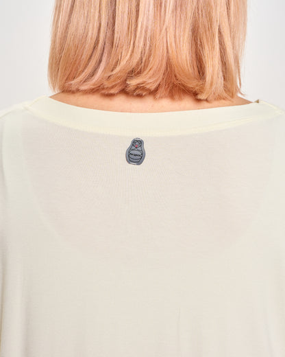 Oversized Sweatshirt with Embossed Appliqués