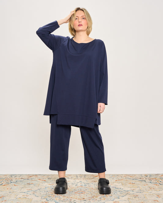 Maxi Maglia Svasata con Fondo Sfalzato