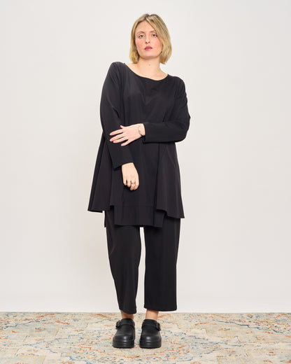 Maxi Maglia Svasata con Fondo Sfalzato