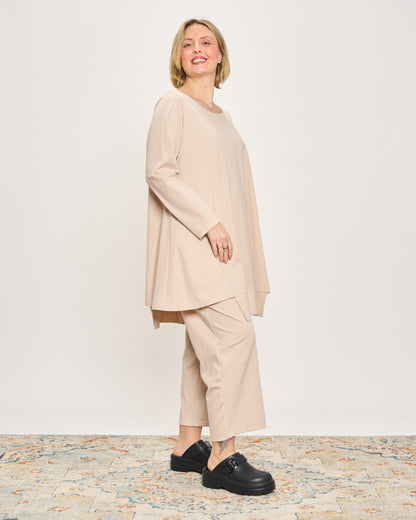 Maxi Maglia Svasata con Fondo Sfalzato