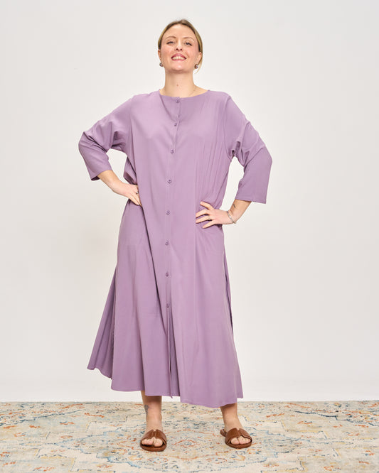 Vestito-Camicia in Tinta Unita