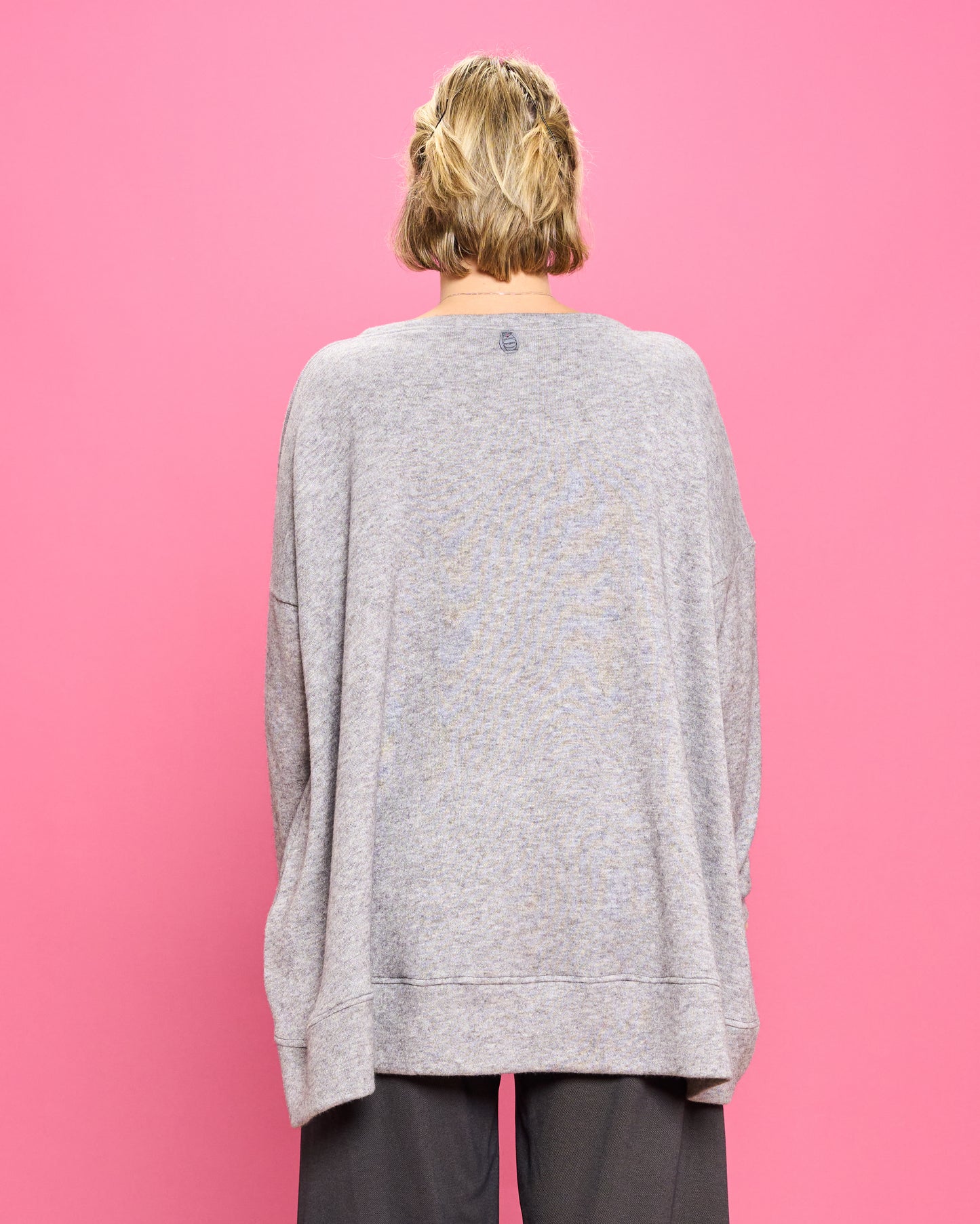 Maxi Blouse in Melange Knitwear